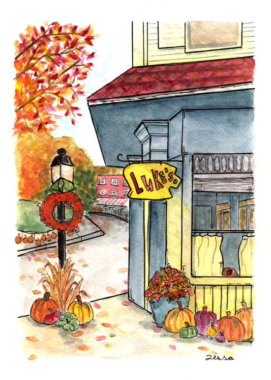 Lukes Diner in Autumn