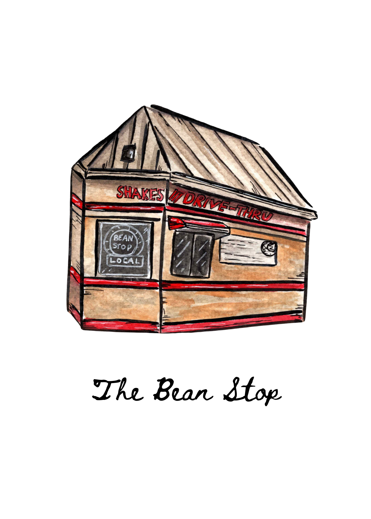 The Bean Stop Print
